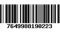 Código de Barras 7649988190223