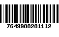 Código de Barras 7649988281112