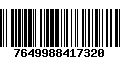 Código de Barras 7649988417320