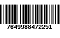 Código de Barras 7649988472251