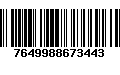 Código de Barras 7649988673443