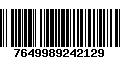 Código de Barras 7649989242129