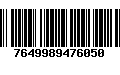 Código de Barras 7649989476050