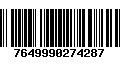 Código de Barras 7649990274287