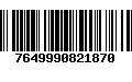 Código de Barras 7649990821870