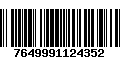 Código de Barras 7649991124352