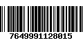 Código de Barras 7649991128015