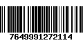 Código de Barras 7649991272114