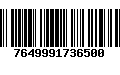 Código de Barras 7649991736500