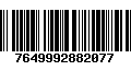 Código de Barras 7649992882077