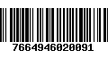 Código de Barras 7664946020091