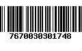 Código de Barras 7670030301748