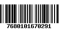 Código de Barras 7680101670291