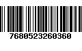 Código de Barras 7680523260360