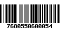 Código de Barras 7680550600054