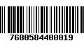 Código de Barras 7680584400019