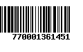 Código de Barras 770001361451