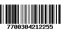 Código de Barras 7700304212255