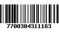 Código de Barras 7700304311163