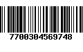 Código de Barras 7700304569748