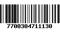 Código de Barras 7700304711130