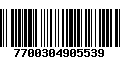 Código de Barras 7700304905539