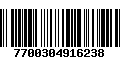 Código de Barras 7700304916238