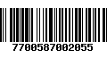 Código de Barras 7700587002055