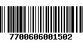 Código de Barras 7700606001502