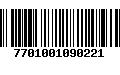 Código de Barras 7701001090221