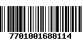 Código de Barras 7701001688114