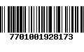 Código de Barras 7701001928173