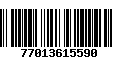 Código de Barras 77013615590