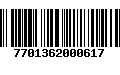 Código de Barras 7701362000617