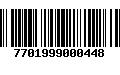 Código de Barras 7701999000448