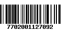 Código de Barras 7702001127092