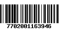 Código de Barras 7702001163946