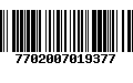 Código de Barras 7702007019377