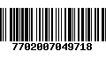 Código de Barras 7702007049718
