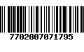 Código de Barras 7702007071795