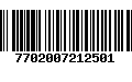 Código de Barras 7702007212501