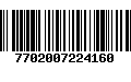 Código de Barras 7702007224160