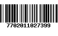 Código de Barras 7702011027399