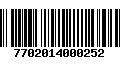 Código de Barras 7702014000252