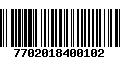 Código de Barras 7702018400102