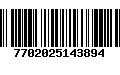 Código de Barras 7702025143894