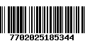 Código de Barras 7702025185344