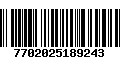 Código de Barras 7702025189243