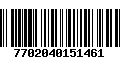 Código de Barras 7702040151461