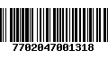 Código de Barras 7702047001318